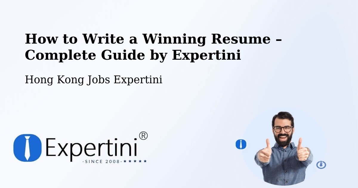Resume Writing Guide for Job Seekers – Ham Tin - Ham Tin, Hong Kong Jobs Expertini